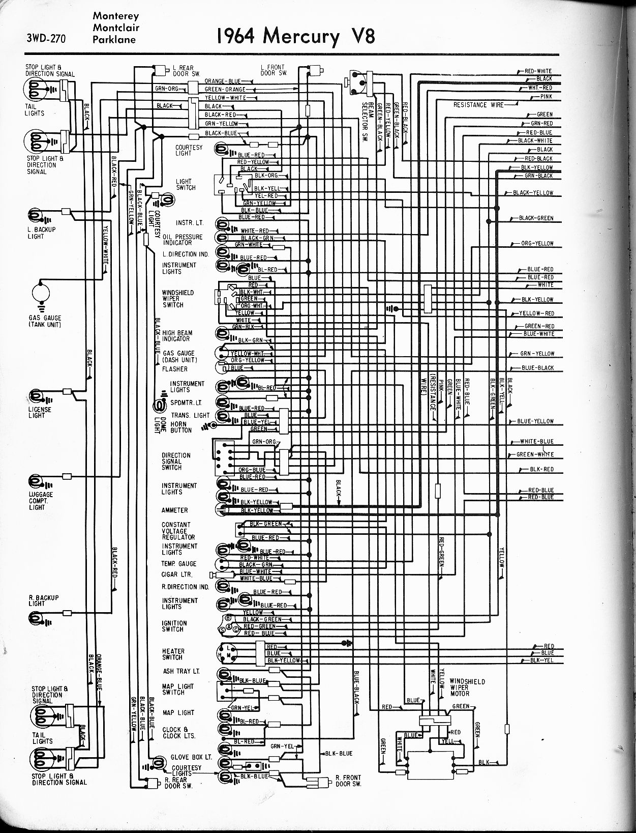 1965 Mercury Parklane Wiring Diagram - diagram kidney